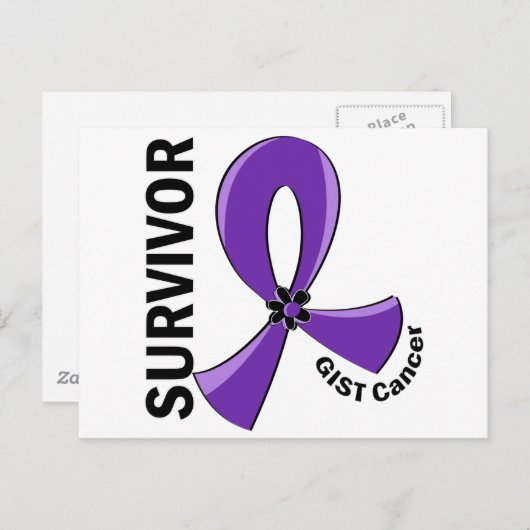 GIST-Krebsüberlebung 12 Postkarte (Vorne/Hinten)