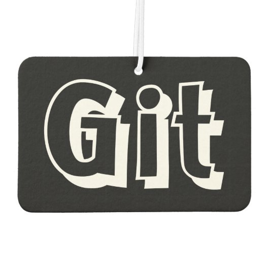 Git Air Freshener Autolufterfrischer (Rückseite)