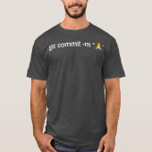 Git Commit Gebet Hands Programmierer Coder T-Shirt (Vorderseite)
