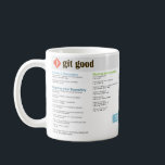 Git Good Git Cheatsheet Tasse<br><div class="desc">Vergessen Sie nie wieder einen Git Befehl mit dieser praktischen Git-Beta-Tasse!</div>
