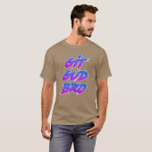 Git Gud Bro White Outline Junge T-Shirt (Vorne ganz)