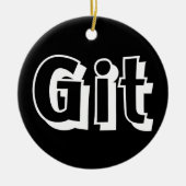 Git Keramik Ornament (Vorne)