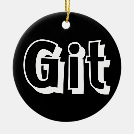 Git Keramik Ornament (Vorne)