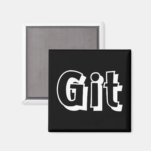 Git Magnet (Vorderseite/Rückseite)
