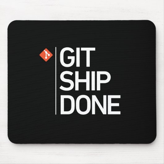 Git Schiff getan Mousepad (Vorne)