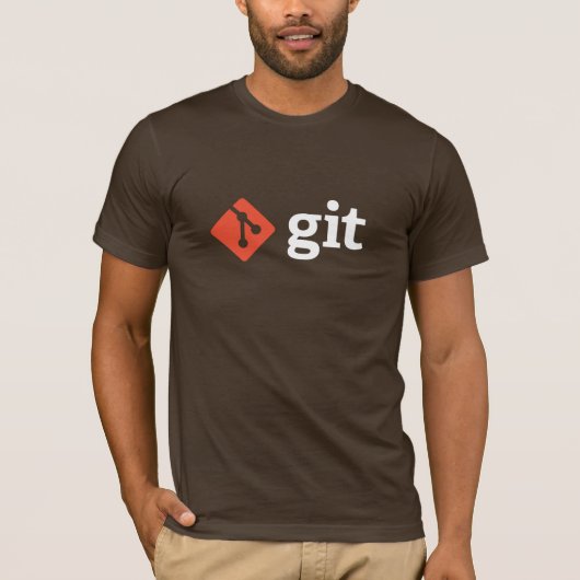 Git T - Shirt (Brown) (Vorderseite)