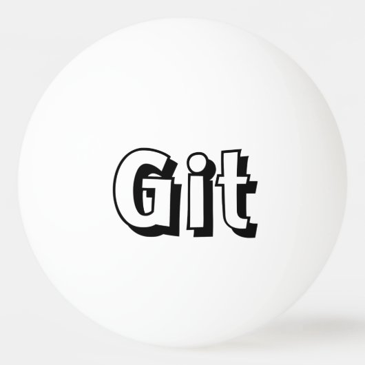 Git Tischtennisball (Vorderseite)