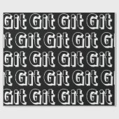 Git Wrapping Paper Geschenkpapier (Flach)