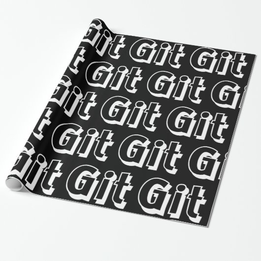 Git Wrapping Paper Geschenkpapier (Ungerollt)