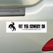 Git YER-Cowboy an Autoaufkleber (Auf Auto)