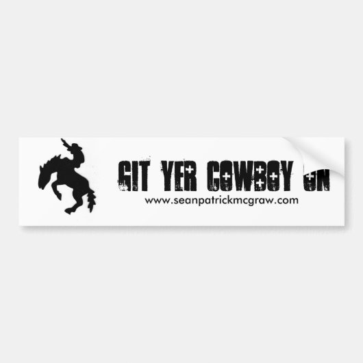 Git YER-Cowboy an Autoaufkleber (Vorne)