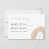 GITA Bohemain Pastel Rainbow Books for Baby Invita Einladung (Vorderseite)