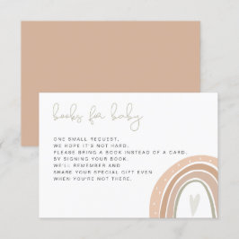 GITA Bohemain Pastel Rainbow Books for Baby Invita Einladung