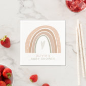 GITA Bohemisch Pastel Rainbow Baby Dusche Serviette (Beispiel)