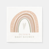 GITA Bohemisch Pastel Rainbow Baby Dusche Serviette (Vorderseite)