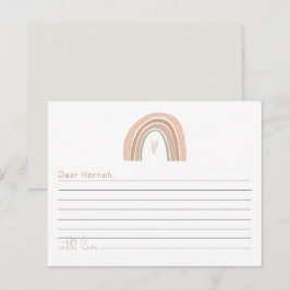 GITA Boho Pastel Rainbow 1st Birthday Time Kapsel Begleitkarte