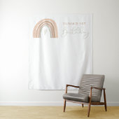 GITA Pastel Rainbow 1. Geburtstag Begrüßungszeiche Wandteppich (Beispiel)