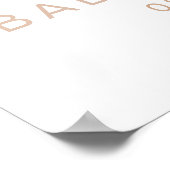 GITA Pastel Rainbow Baby Dusche Begrüßungszeichen Poster (Ecke)