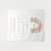 GITA Pastel Rainbow Brautparty Begrüßungszeichen S Wandteppich (Vorderseite (Horizontal))