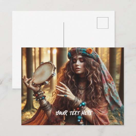 Gitana Holiday Postcard Feiertagspostkarte (Vorne/Hinten)