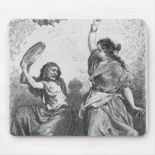 Gitana von Granada, welches das zorongo tanzt Mousepad (Vorne)