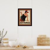 Gitanes 1931 Art Deco Zigarettenanzeige Poster (Küche)