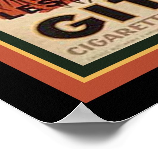 Gitanes 1931 Art Deco Zigarettenanzeige Poster (Ecke)