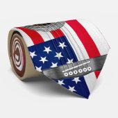 Gitar Necktie Version 5 Patriotic Krawatte (Gerollt)