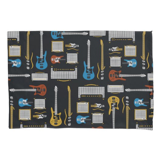 GITAR- UND AMPLIERPATTER KISSENBEZUG (Vorderseite)
