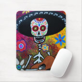 Gitarero Serenata Dia de Los Muertos Mousepad (Mit Mouse)