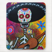 Gitarero Serenata Dia de Los Muertos Mousepad (Vorne)