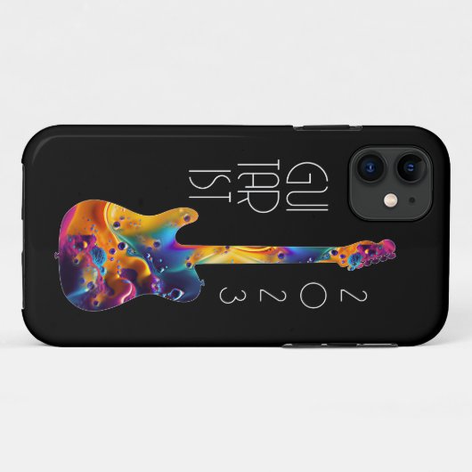 GITARIST 2023 FARBBIGE GITARBEN-GIFT Case-Mate iPhone HÜLLE (Rückseite (Horizontal))