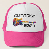 GITARIST 2023 FARBBIGE GITARBEN-GIFT TRUCKERKAPPE (Vorderseite)