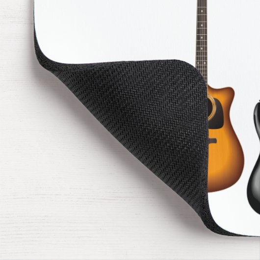 Gitarras electricas con partituras musicales mousepad (Ecke)