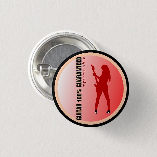 Gitarre 100% garantiert button (Vorne & Hinten)