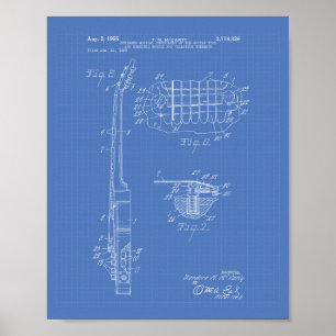 Gitarre 1955 Patent Art Blueprint Poster