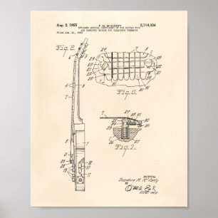 Gitarre 1955 Patent Kunst Alte Peper Poster