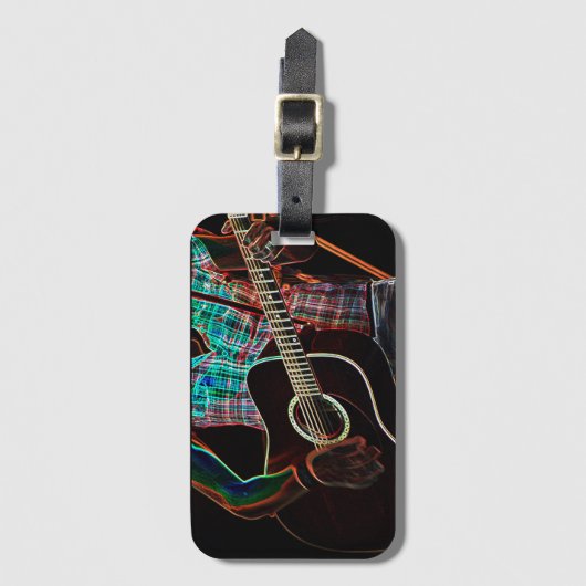 Gitarre 1 bc ltcna gepäckanhänger (Vorderseite Vertikal)