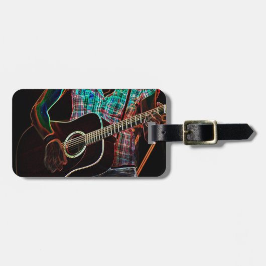 Gitarre 1 cd ltcna gepäckanhänger (Vorderseite horizontal)