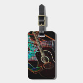 Gitarre 1 cd ltcna gepäckanhänger (Vorderseite vertikal)