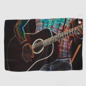 Gitarre 1 Gtcnm Golfhandtuch (Horizontal)