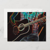 Gitarre 1 pccna postkarte (Vorne/Hinten)