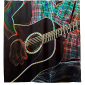 Gitarre 1 sccna duschvorhang (Vorderseite)