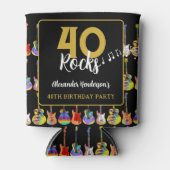 Gitarre 40. Geburtstag Party Rock and Roll Dosenkühler (Vorderseite)