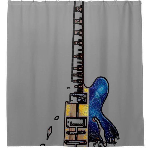 Gitarre 4 sccnm duschvorhang (Vorderseite)