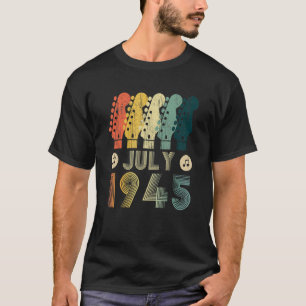 Gitarre 77 Jahre alt Vintage 1945 T-Shirt