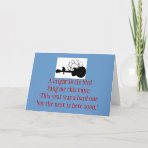 Gitarre, A helles wenig birdSang ich diese Feiertagskarte