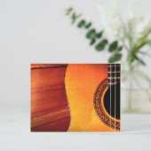 Gitarre akustisches Musikinstrument Postkarte (Stehend Vorderseite)