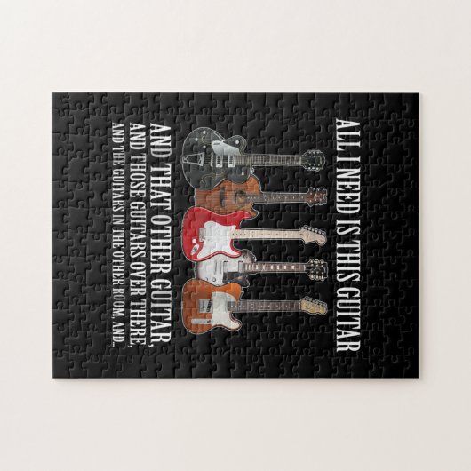Gitarre | Alles, was ich brauche, ist diese Gitarr Puzzle (Horizontal)