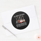 Gitarre | Alles, was ich brauche, ist diese Gitarr Runder Aufkleber (Umschlag)